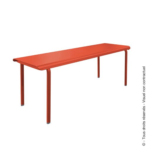 Table aluminium 180 x 100 - Etoile de Mer