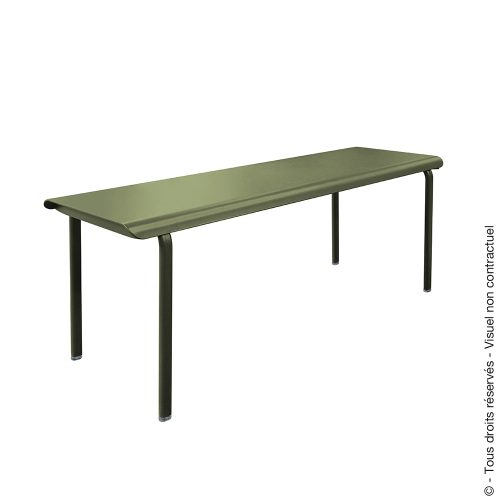 Table aluminium 180 x 100 - Kaki