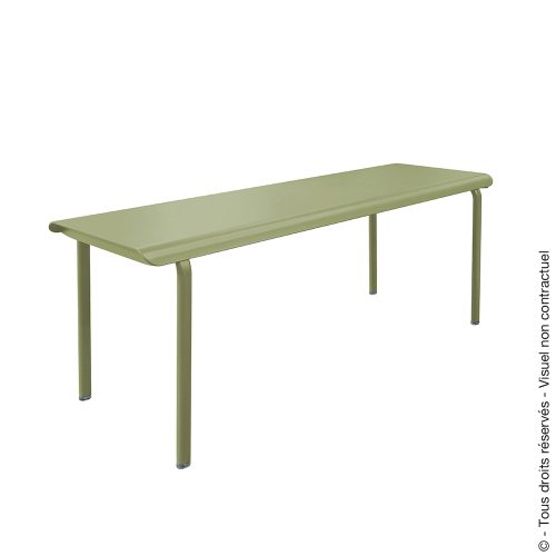 Table aluminium 180 x 100 - Olivier