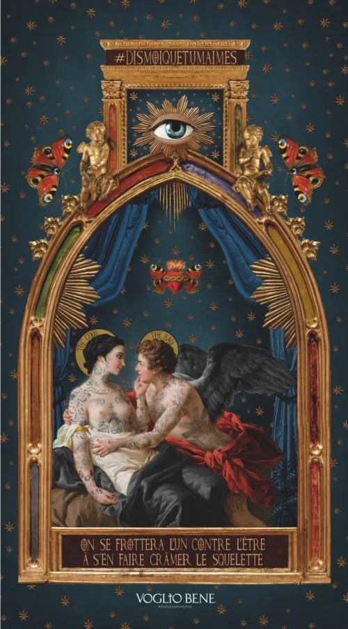 Tenture L'un Contre L'autre 80x144