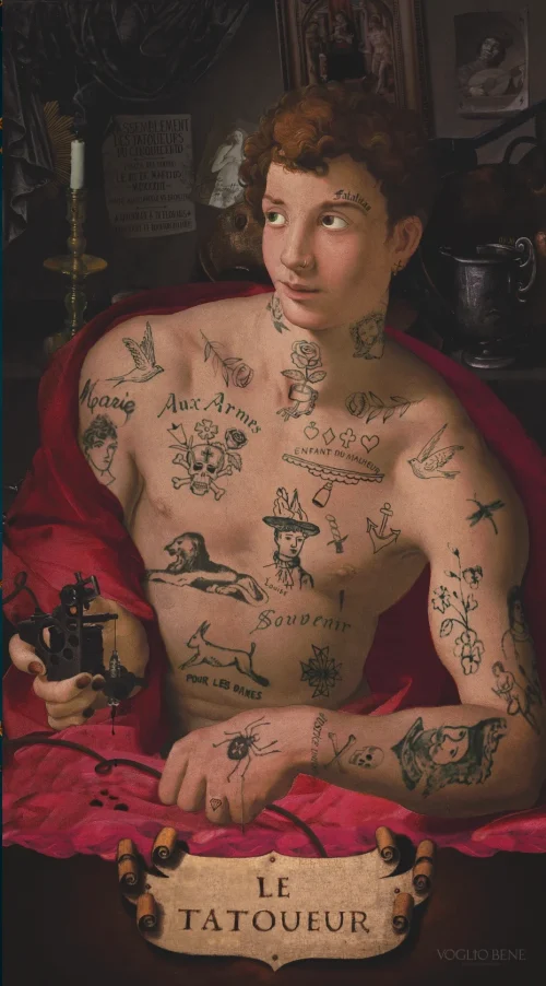 Tenture Tatoueur 80x144