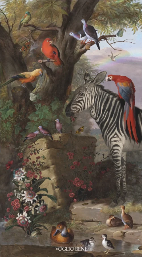 Tenture Zèbre et compagnie 140x250
