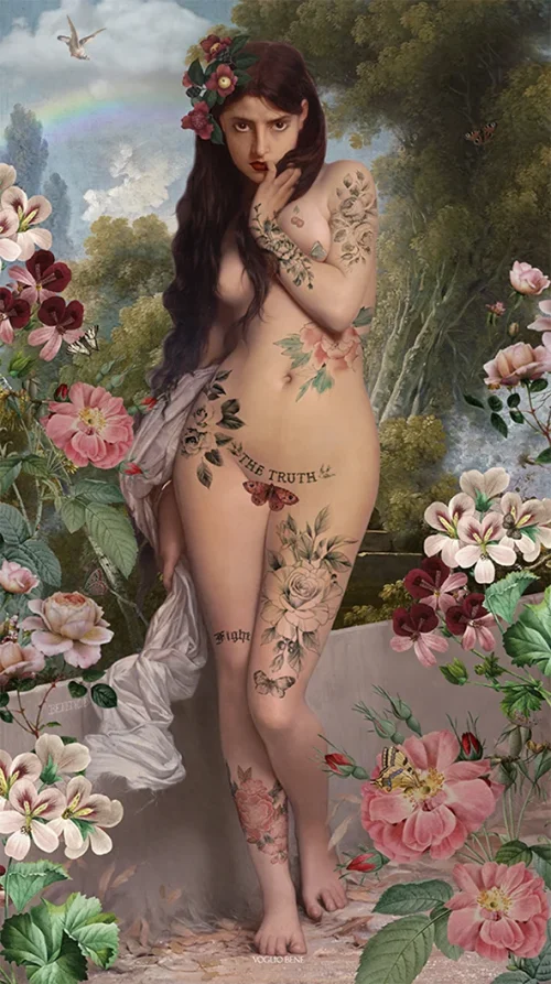 Tenture La Vérité 80x144