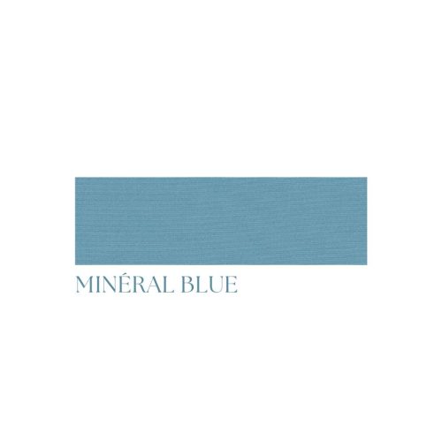 Canapé bas en teck Mubally avec coussins  Sumbrella Prémium. - Minéral Blue